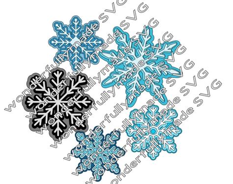 Snowflakes SVG Snowflakes SVG Filewinter Wonderland - Etsy