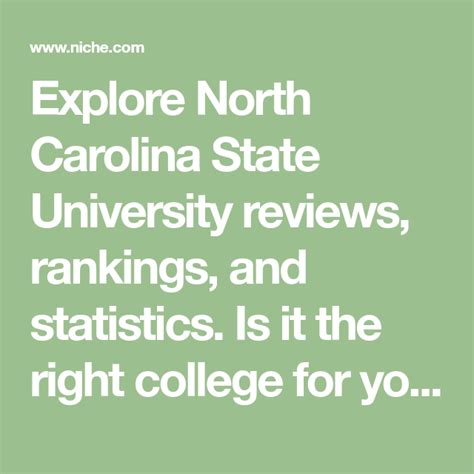 North Carolina State University: Reviews, Rankings, and Statistics