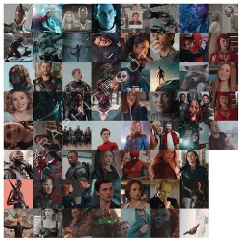 Mcu Marvel photo collage | Etsy