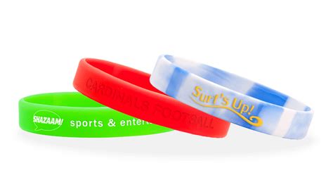 Custom Silicone Wristbands and Rubber Bracelets - Fast Production