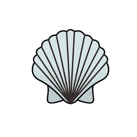 Premium Vector | Shell illustration logo design