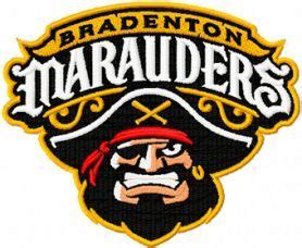 Bradenton Marauders logo embroidery design | Embroidery logo ...