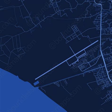 Tarakan Island - Dark Blue Vector Map | Boundless Maps