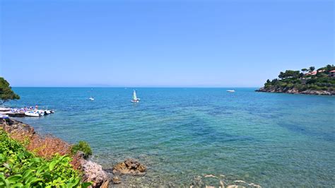 Landscape of inlet of Porto Santo Stefano 3120071 Stock Video at Vecteezy