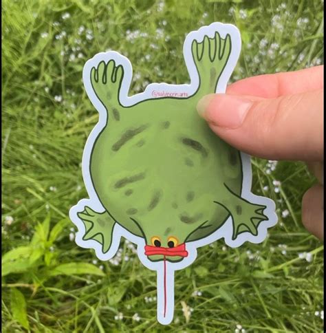 Shrek Inspired Frog Balloon Sticker - Etsy