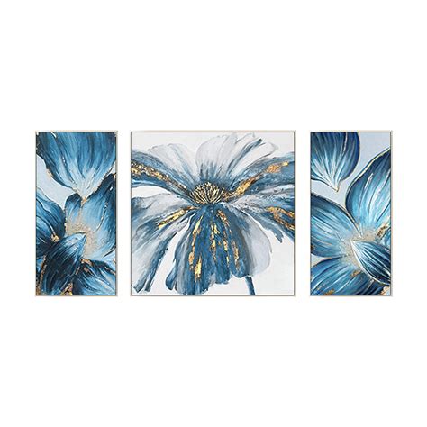 3 Pieces Wall Art Abstract Floral Painting Set of 3 Wall Art - Etsy Canada