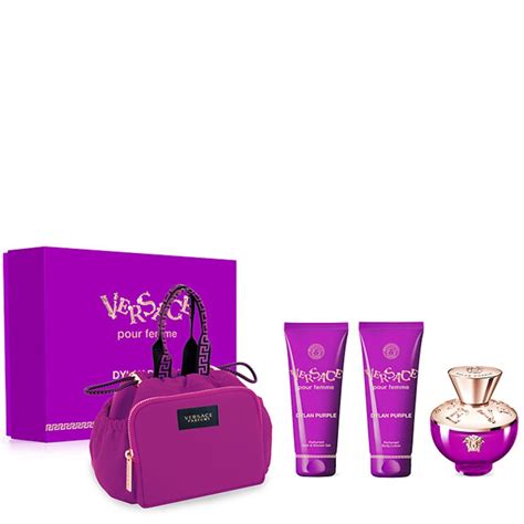 Versace Dylan Purple EDP 100ml Gift Set - thefragrancecounter.co.uk