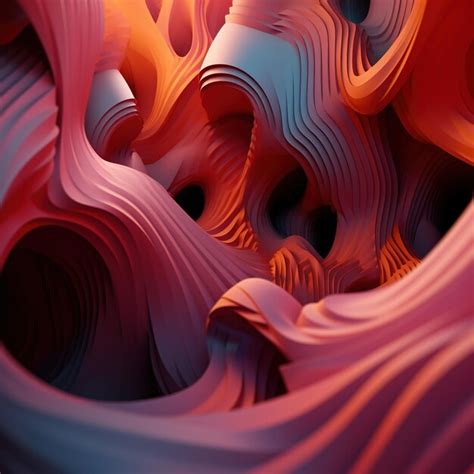 Premium AI Image | 3d wallpaper optical illusion abstract background