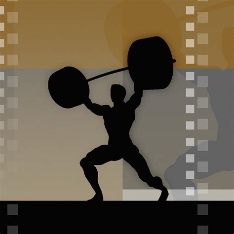 Man Lifting Weights,silhouette Digital Digital Art by Chad Baker - Fine Art America