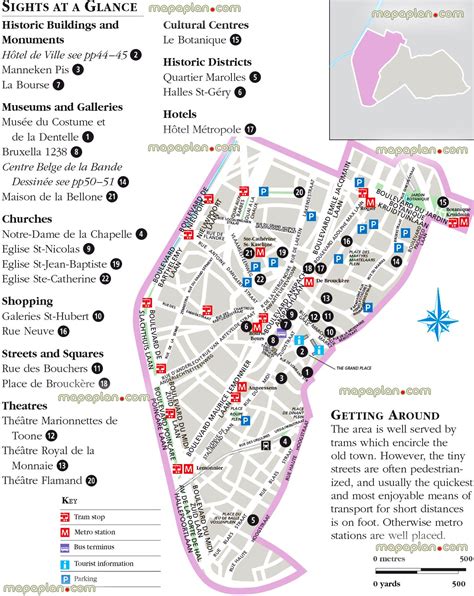 Brussels Attractions Map