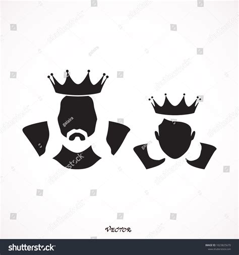 Logo Prince Princess Crown Vector Illustration Stock Vector (Royalty ...