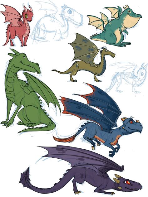 Kauritsuo's Blog: Concept art for Childrens Book: Dragons