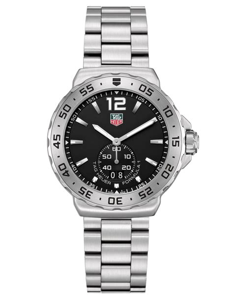 Tag Heuer Mens Formula 1 Black Dial Watch in Silver for Men | Lyst