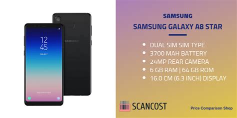 Samsung Galaxy A8 Star Specs And Features | SCANCOST