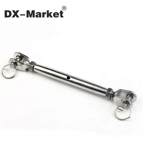 Aliexpress.com : Buy m6 turnbuckle, 2pcs , 304 stainless steel turnbuckle with welded fork ...