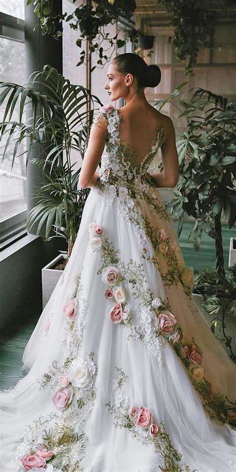 Floral Wedding Dresses: 18 Gowns For Your Magic Party | Fairy tale ...