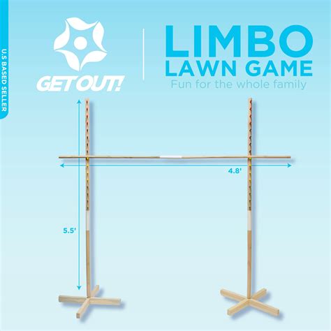 Wooden Limbo Game for Kids Adults Limbo Stick Set Limbo Pole Limbo Kit | eBay