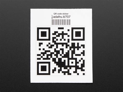 QR Code - Sticker! ID: 707 - $1.00 : Adafruit Industries, Unique & fun DIY electronics and kits