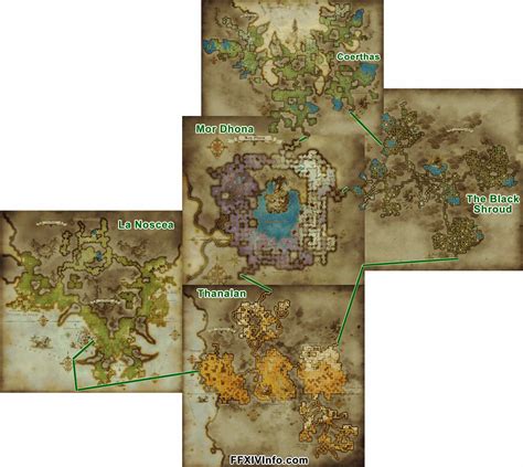 Eorzea Map - FFXIV Info