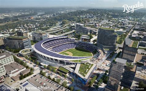 Kansas City Royals unveil renderings of possible sites for a stadium by Populous