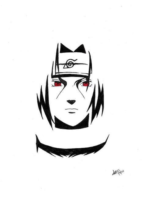 Itachi Print - Shadow Anime Arts - Drawings & Illustration, Entertainment, Other Entertainment ...