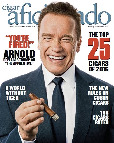 Arnold Schwarzenegger Is Back on the Cover of Cigar Aficionado