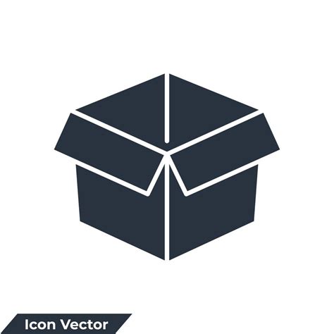 packaging icon logo vector illustration. box symbol template for ...