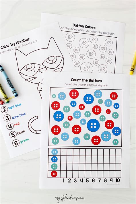 Pete the cat and his four groovy buttons printables – Artofit