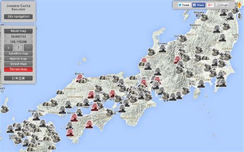 Map of Japanese Castles - Japan Castles