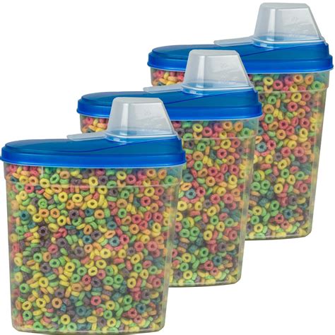 Large Cereal Keeper Food Storage Plastic Container 23.75