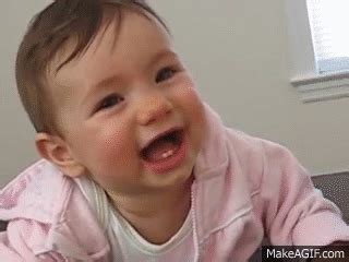 Happy Baby laughing hysterically, cutest baby in the world on Make a GIF