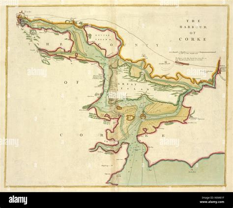 Vintage map of cork harbour hi-res stock photography and images - Alamy