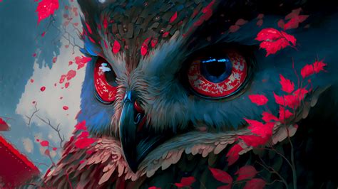 AI GENERATED WALLPAPER 4K - MAGIC OWL - Heroscreen