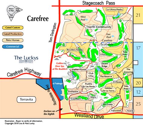 North Scottsdale Real Estate The Boulders Map - The Luckys North Scottsdale