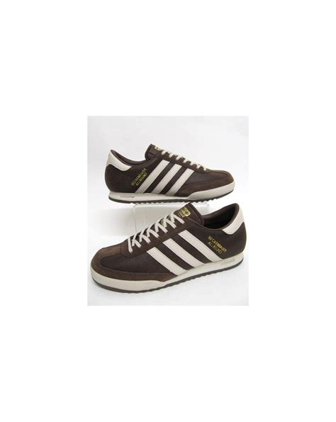 Adidas Beckenbauer Trainers Brown/Cream - Adidas Beckenbauer Trainer ...