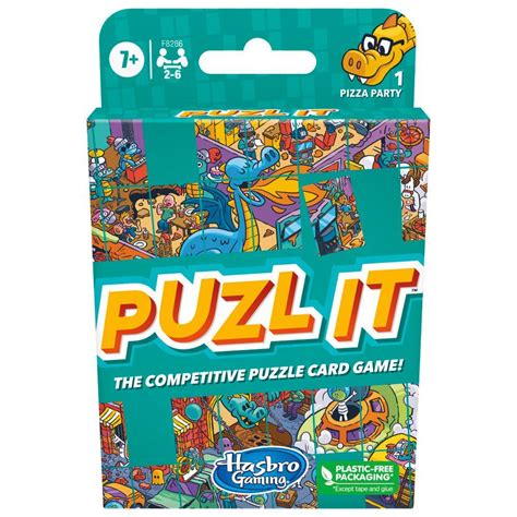 Puzl It Game, Competitive Puzzle Card Game for Ages 7+, Pizza Party ...