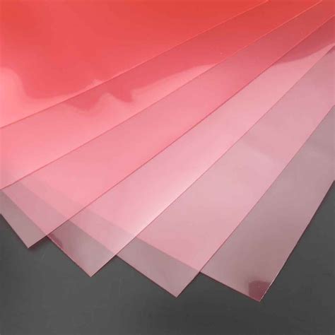 PP transparent plastic film material DIY handmade paper thin plastic sheet plastic translucent ...