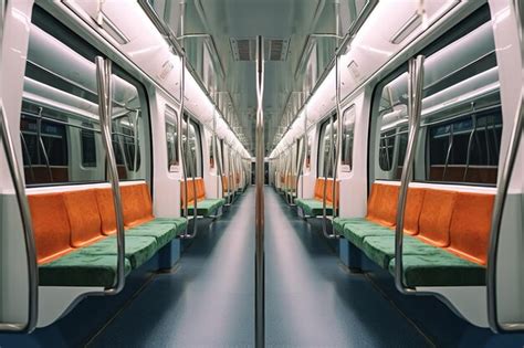 Premium AI Image | Metro train interior