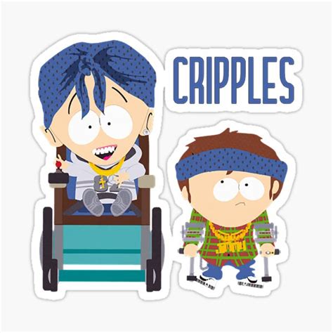 "South Park/ Jimmy and Timmy/ CRIPPLES " Sticker for Sale by ...