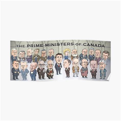 "Canada's Prime Ministers I" Poster for Sale by MacKaycartoons | Redbubble