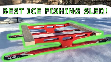 The Ultimate Ice Fishing Sled Design?! - Smitty Sled Build/Design - YouTube