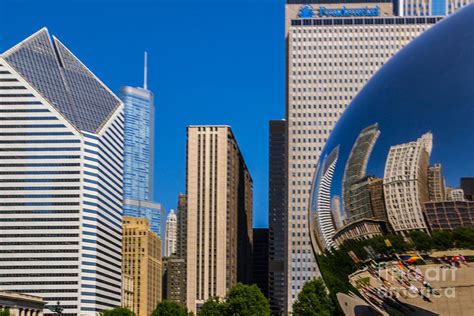 Reflections off the Bean Photograph by Michael Bacos - Fine Art America