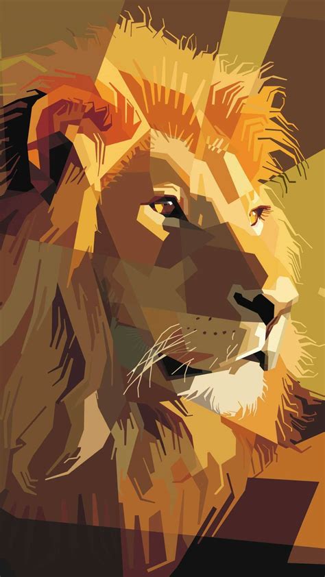 Download Leo Lion Painting Wallpaper | Wallpapers.com