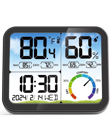 VOCOO Digital Indoor Room Thermometer - 5.8'' Extra Large Display ...