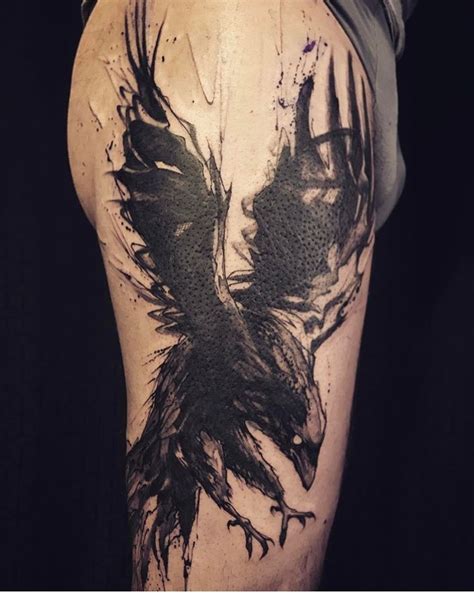 L'oiseau tattoo Raven | Body art tattoos, Raven tattoo, Tattoos