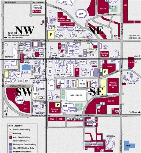 Asu West Campus Map - United States Map