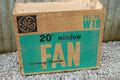 Vintage Rare General Electric fan 20'' window mount Metal Fan reversib– FatMan's Garage, LLC
