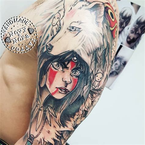 Princess Mononoke Wolf Tattoo