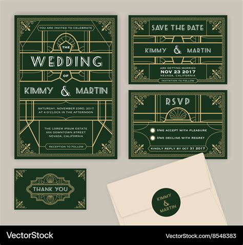 Wedding Invitation Templates, Design Wedding Invites: Emerald Green Blank Wedding Invitation ...