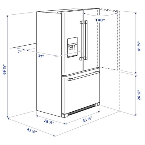 STJÄRNSTATUS réfrigérateur 2 portes, couleur inox/à profondeur de comptoir, 640 l (22.6 cu.ft ...